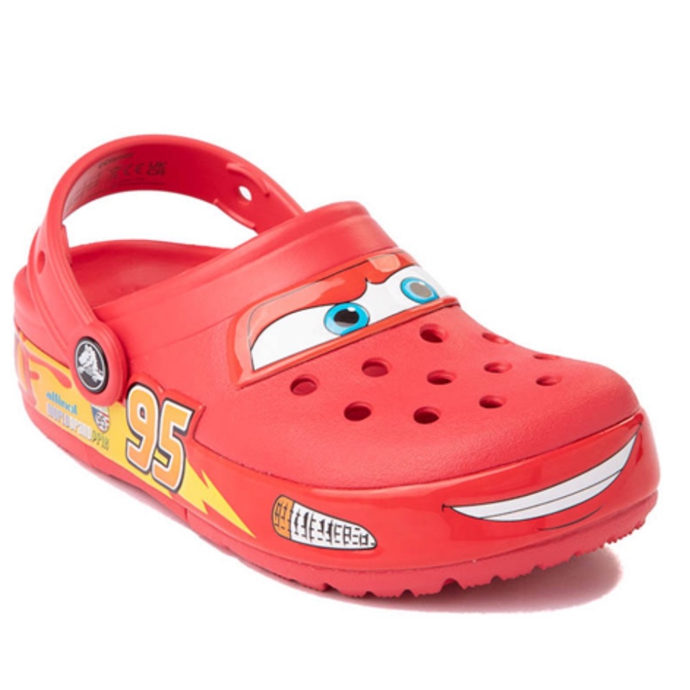 Kids Crocs‎ Cars Lightning McQueen Crocband Clog Light Up sz C13 NEW IN BOX